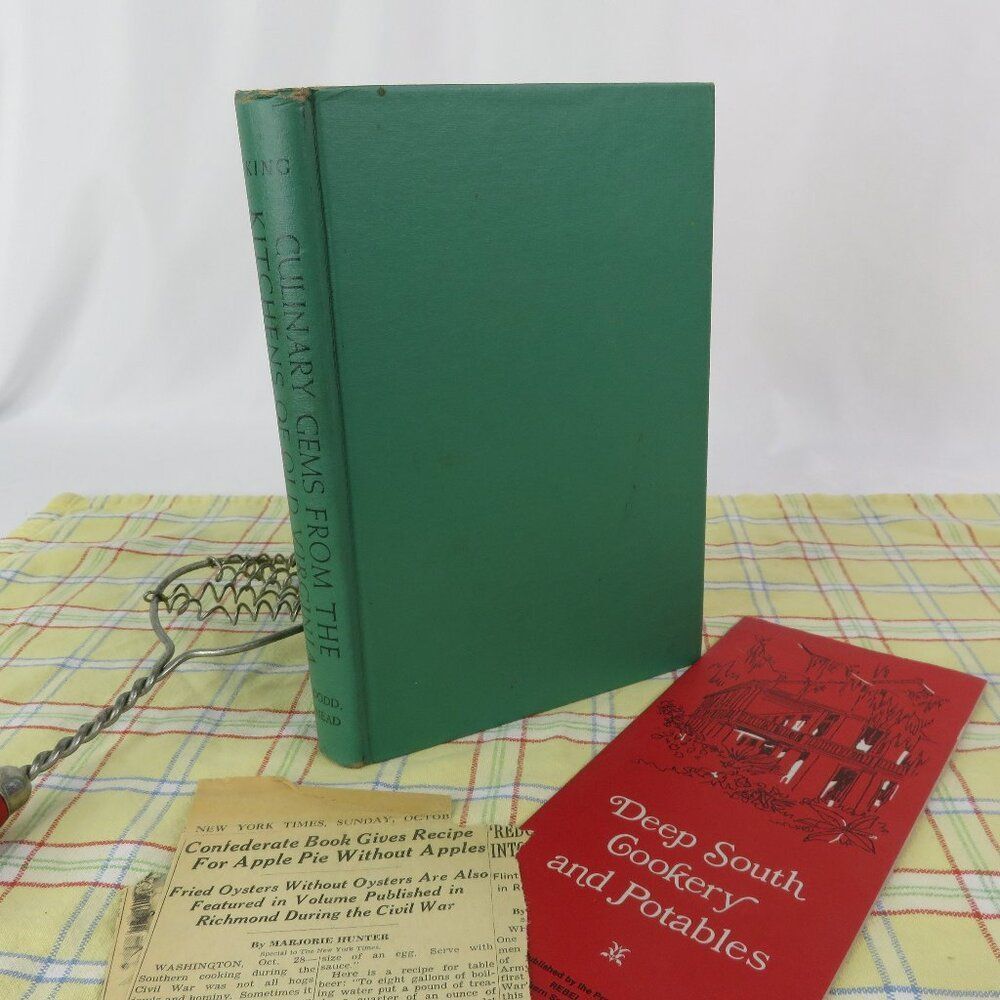Culinary Gems Kitchens Virginia Cook Book 1952 1st Ed Deep South Cookery Booklet